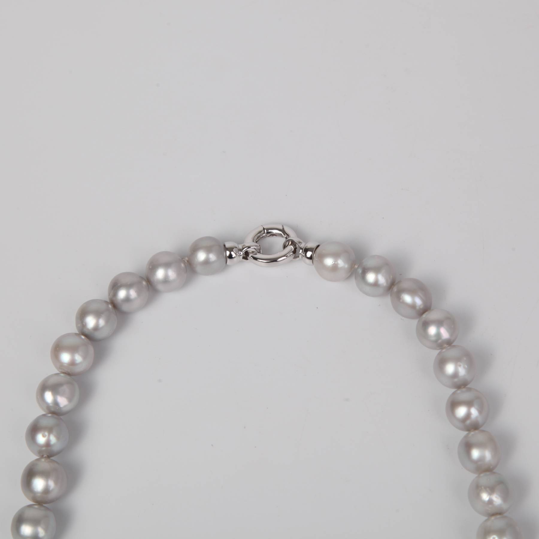 Silver Fresh Water Pearl Necklace with Sterling Silver