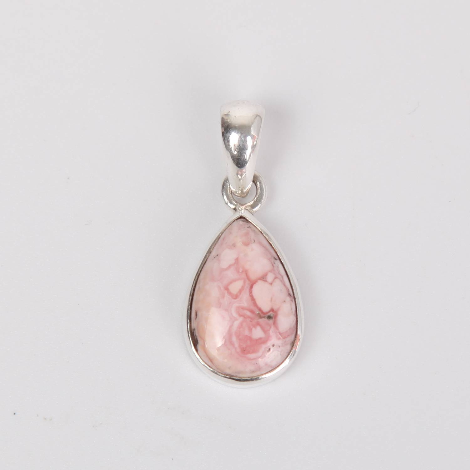 Sterling Silver Pendant with Rhodocrosite