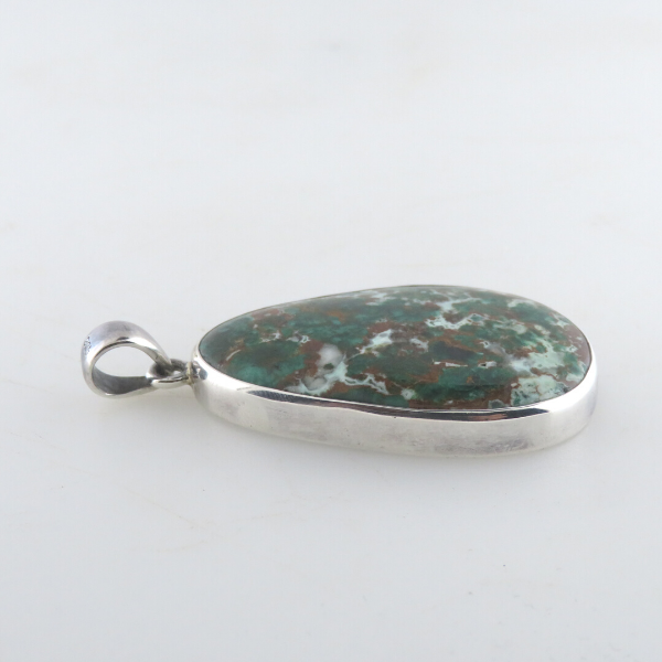 Chrysocolla Pendant with Sterling Silver