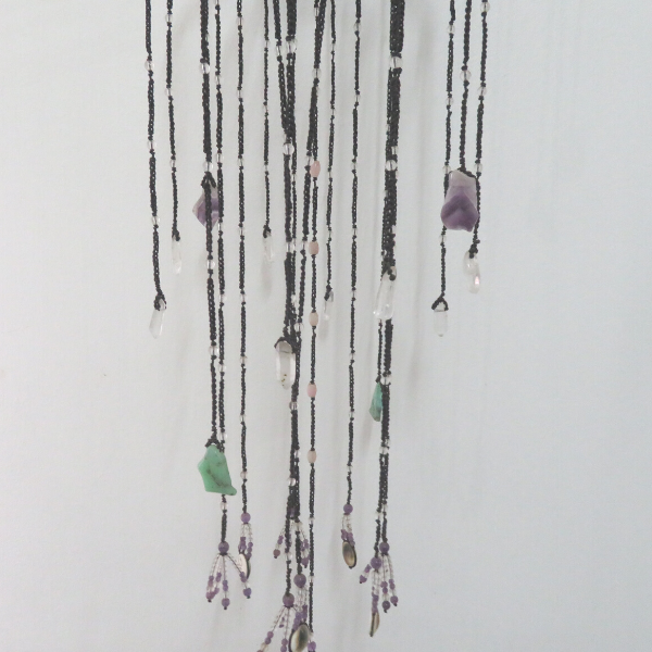 Light Catcher with Crystal, Amethyst, Chrysoprase, Shiva Eye Shell, Agate and Jade