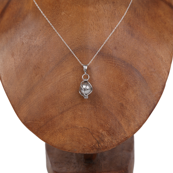 Iron Nickle Meteorite Pendant with Sterling Silver Circle