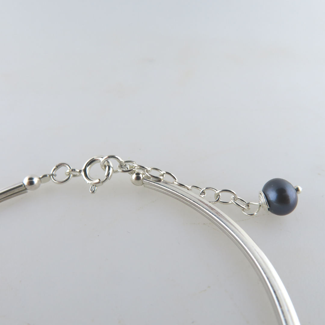 Sterling Silver Bracelet with Fresh Water Pearls