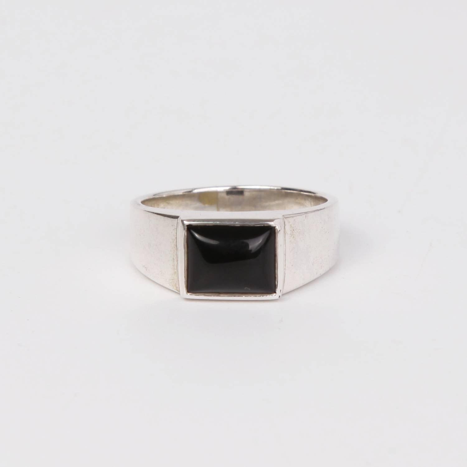 Sterling Silver Ring with Black Onyx