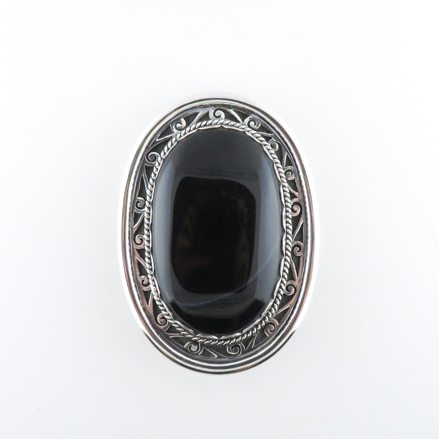 Sterling Silver Buckle with Agate