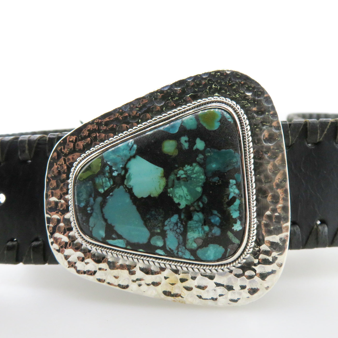 Sterling Silver Buckle with Turquoise