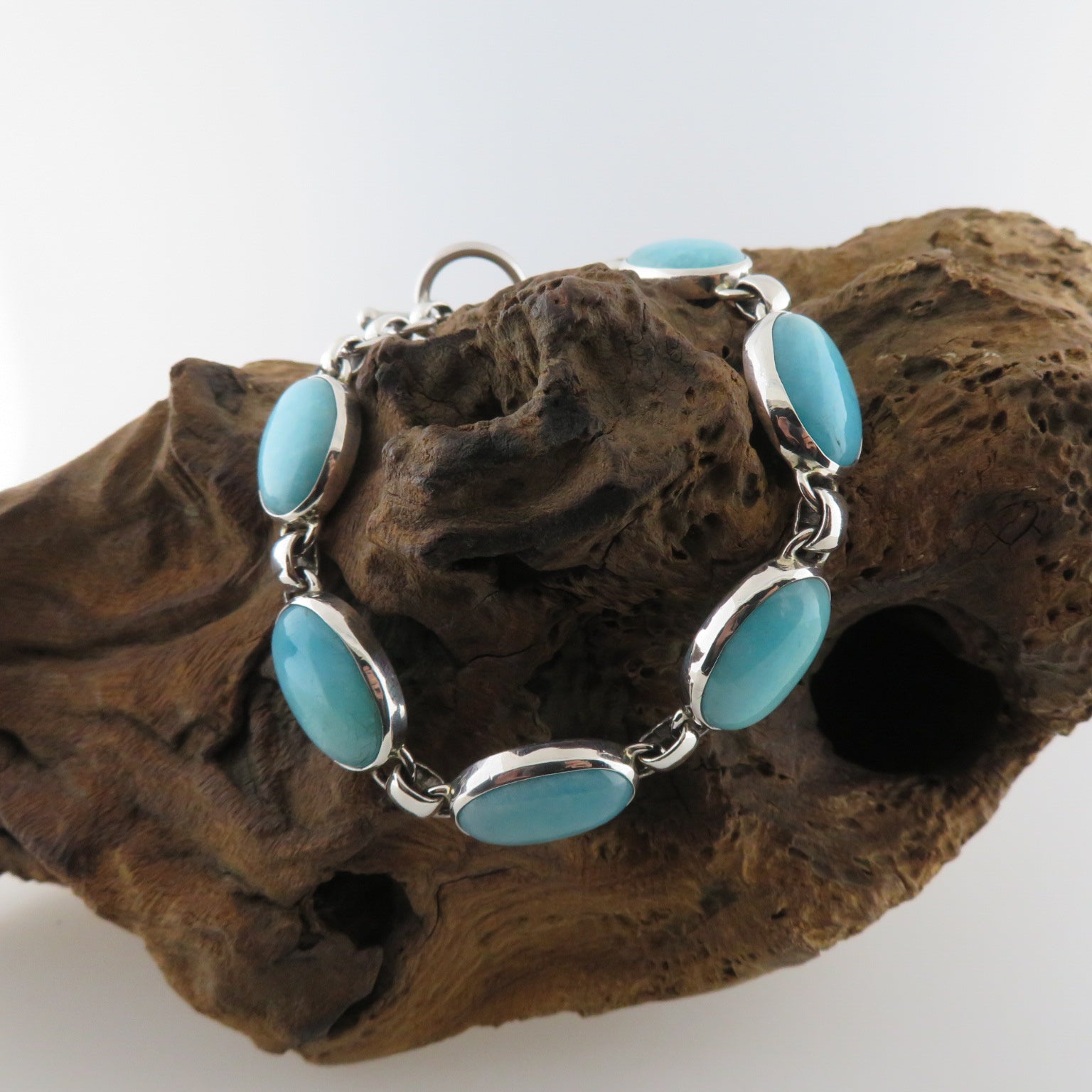 Amazonite Bracelet with Sterling Silver