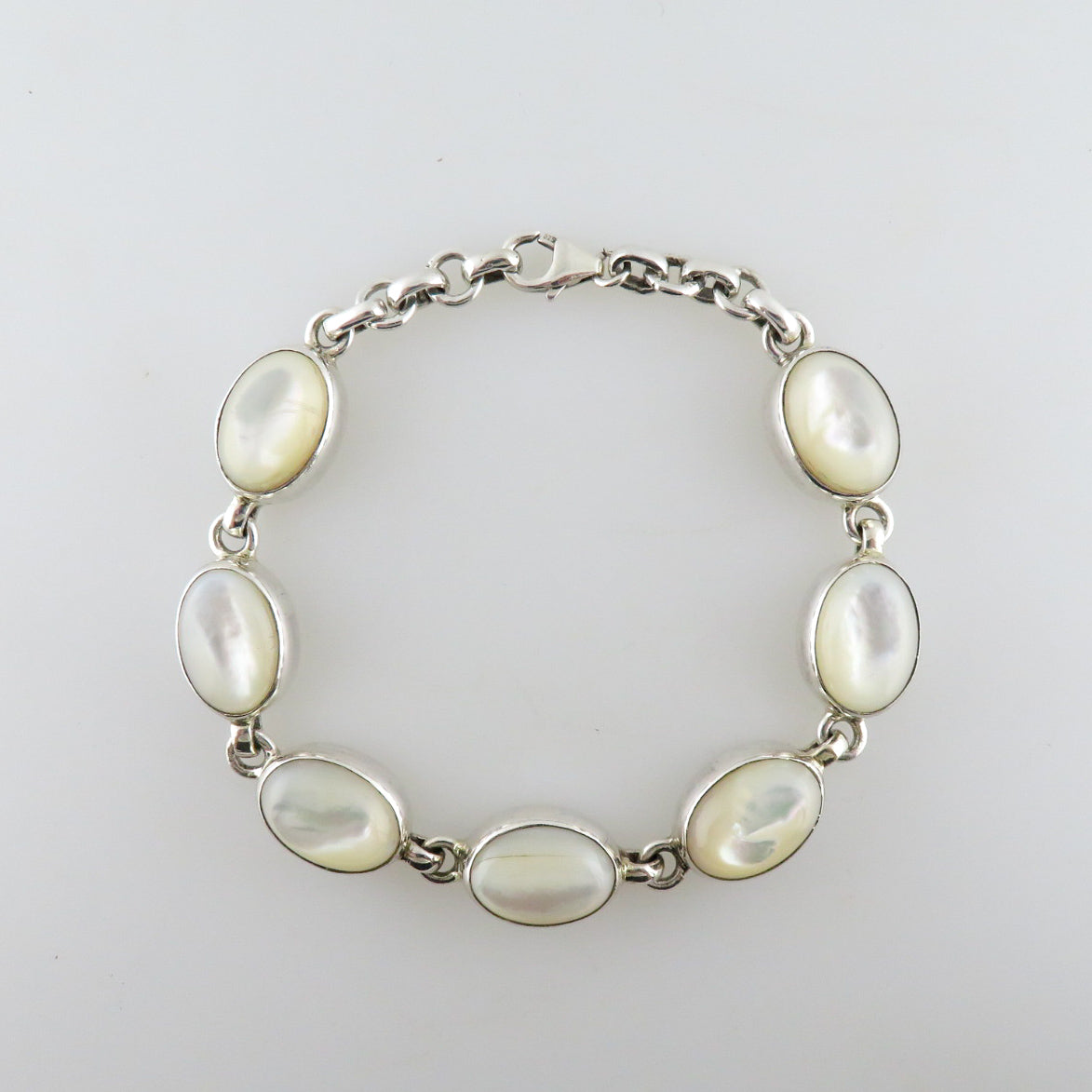 Mother of Pearl Bracelet with Sterling Silver
