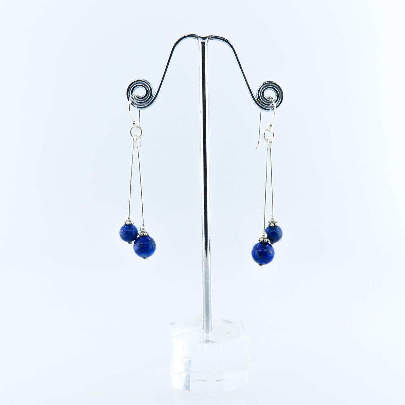Lapis Lazuli Earrings with Sterling Silver