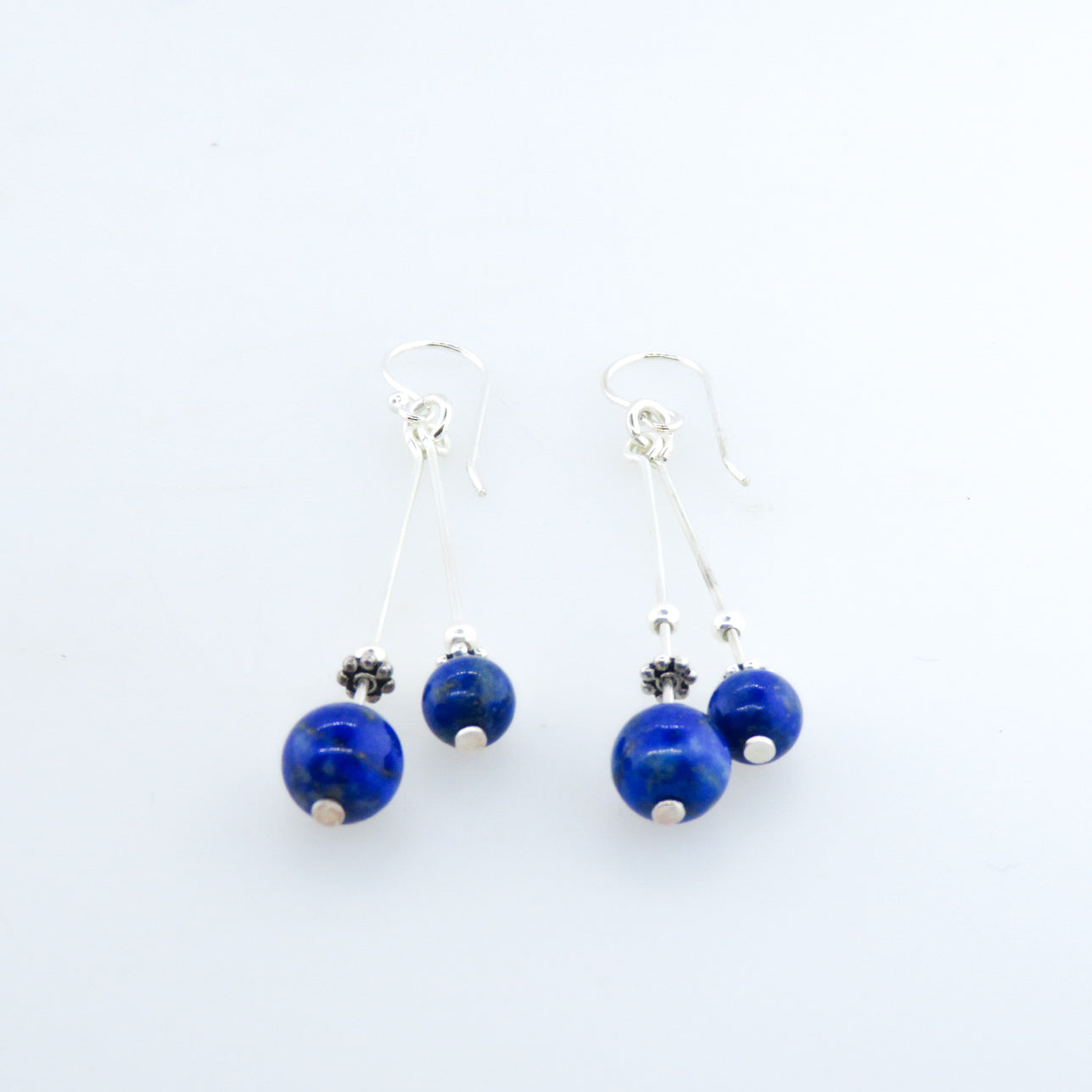 Lapis Lazuli Earrings with Sterling Silver