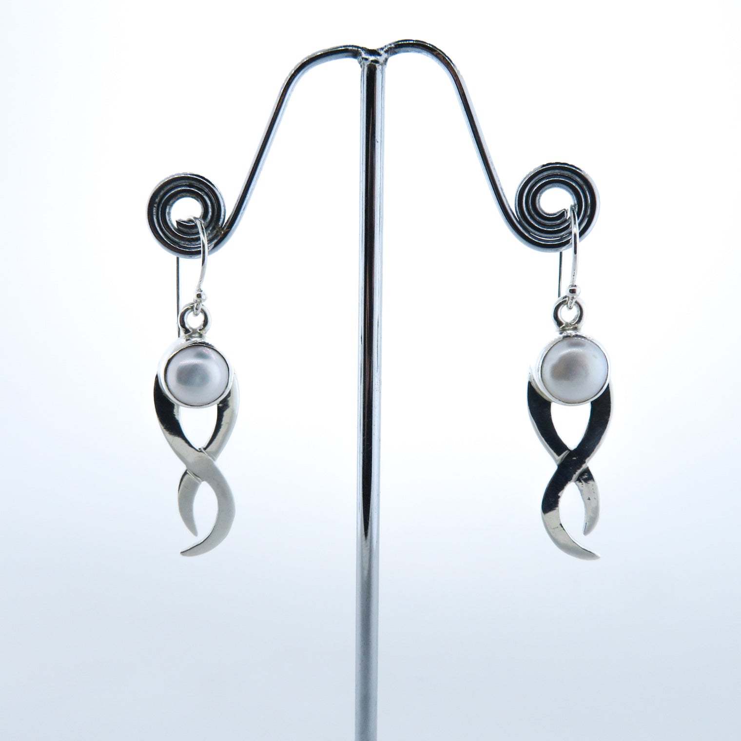Fresh Water Pearl Earrings with Sterling Silver