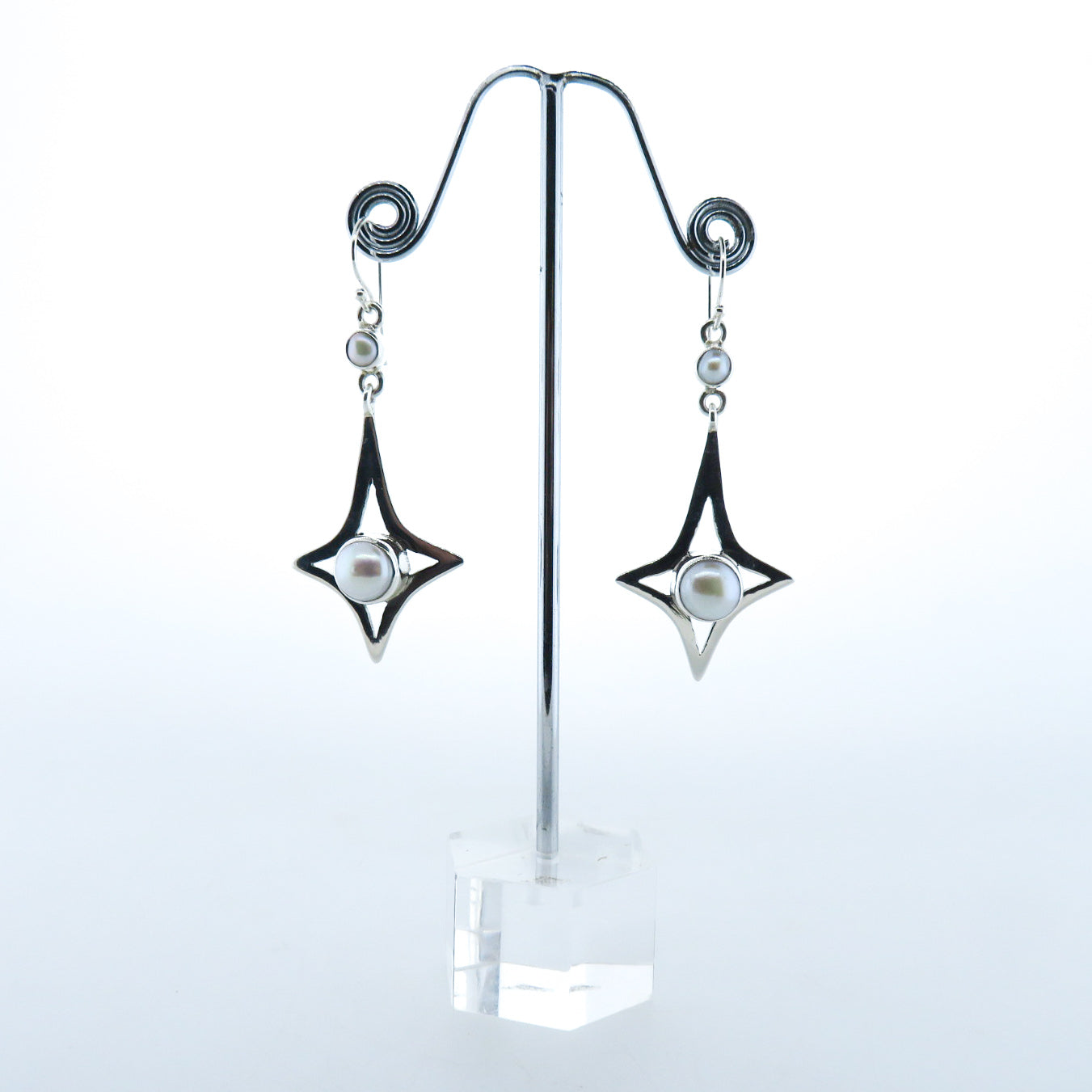 Fresh Water Pearl Earrings with Sterling Silver