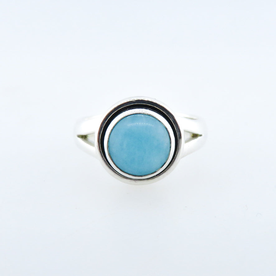 Sterling Silver Ring with Amazonite