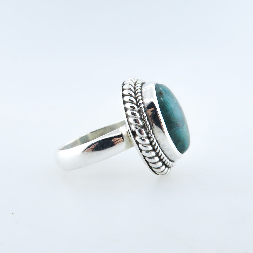 Sterling Silver Ring with Chrysocolla