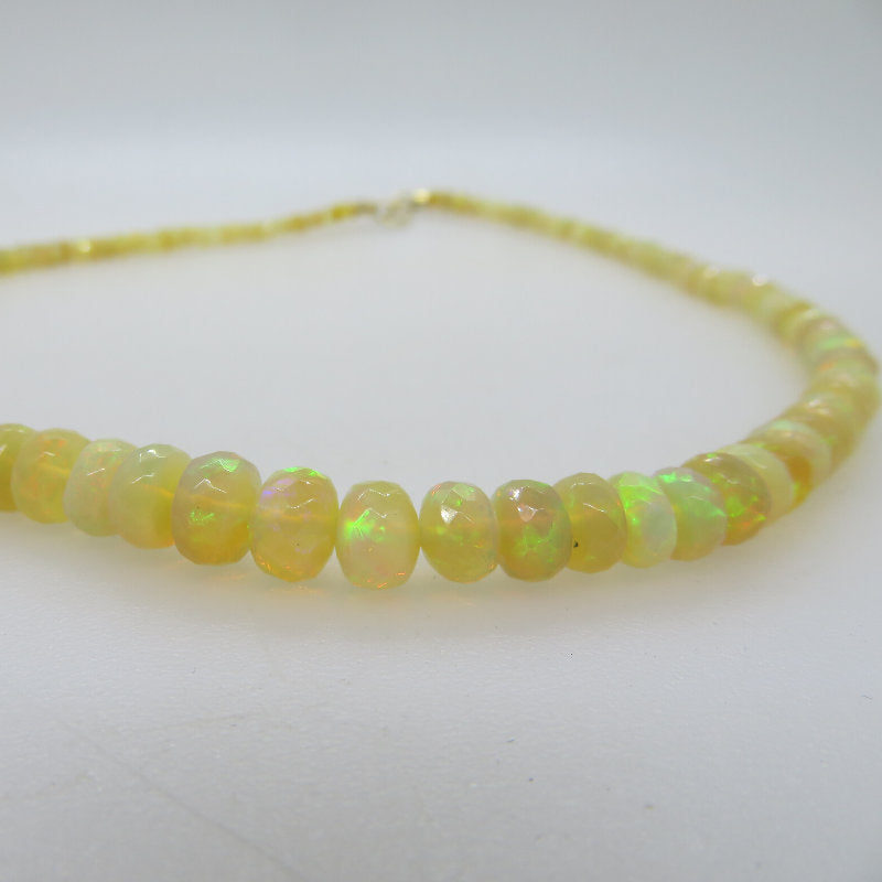 Ethiopian Opal Necklace with 18K Gold