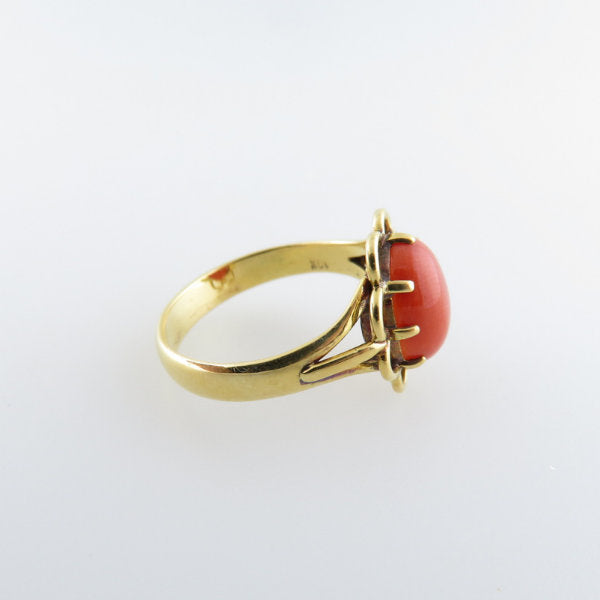 Red Coral Ring, Gold Coral Ring, Handmade Ring, Antique Red Coral Ring,  Gemstone Coral Ring, Statement Ring, Bohemian Ring, Christmas Gifts - Etsy