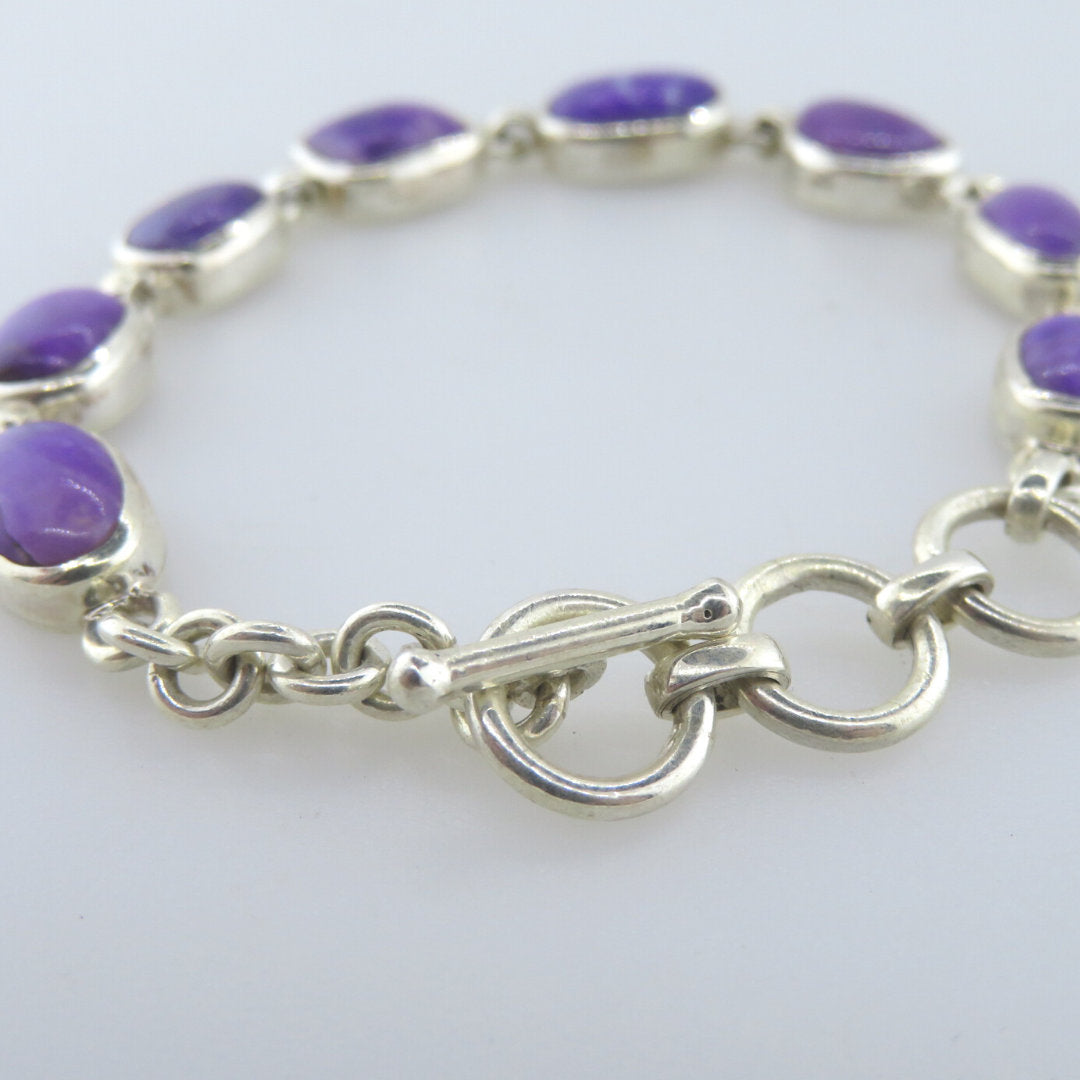 Sugilite Bracelet with Sterling Silver