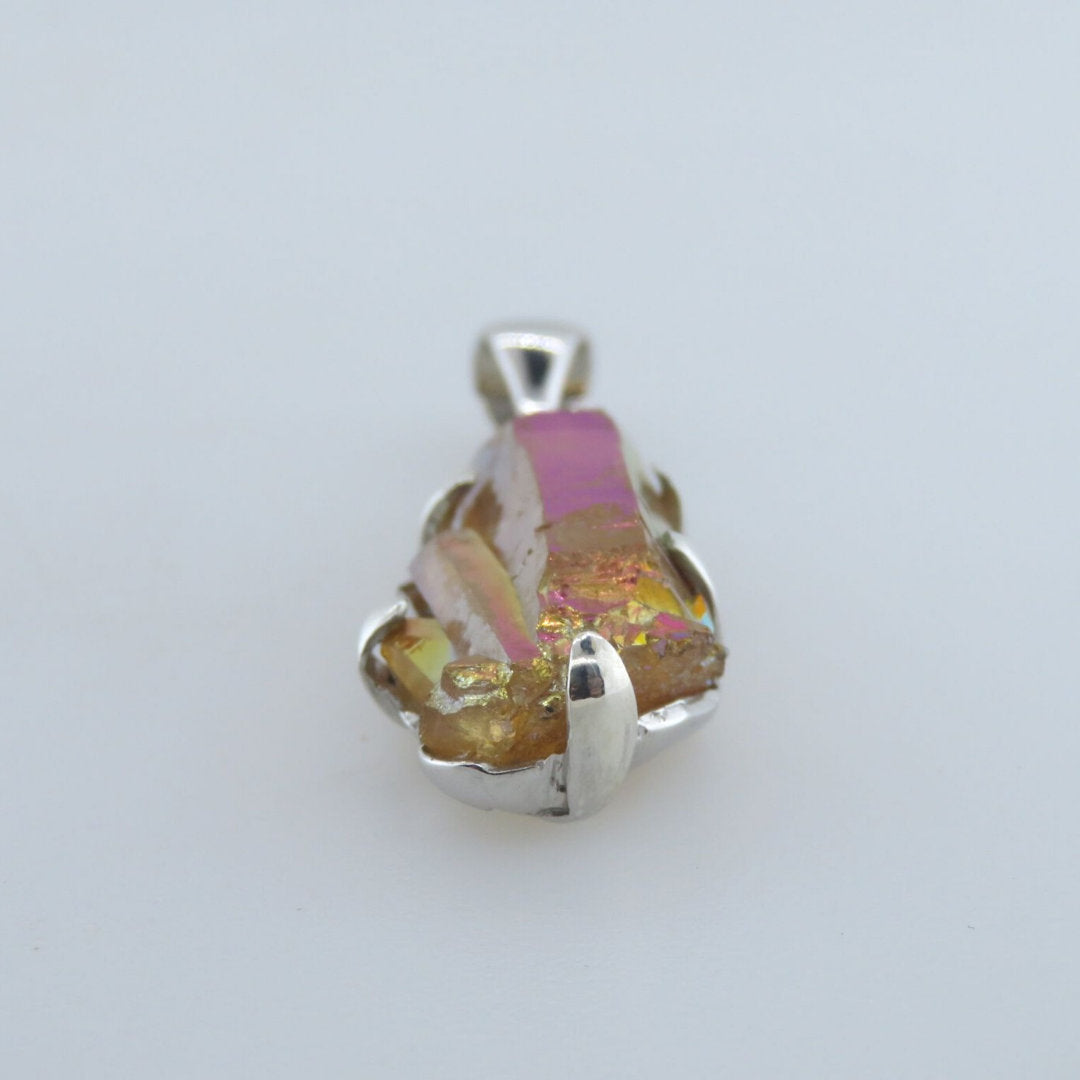 Quartz Crystal Pendant with Sterling Silver