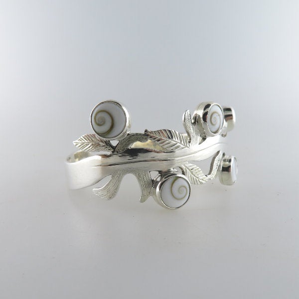 Shiva Eye Bangle with Sterling Silver