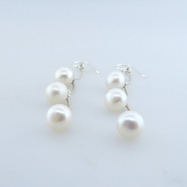 Fresh Water Pearls Earrings with Sterling Silver